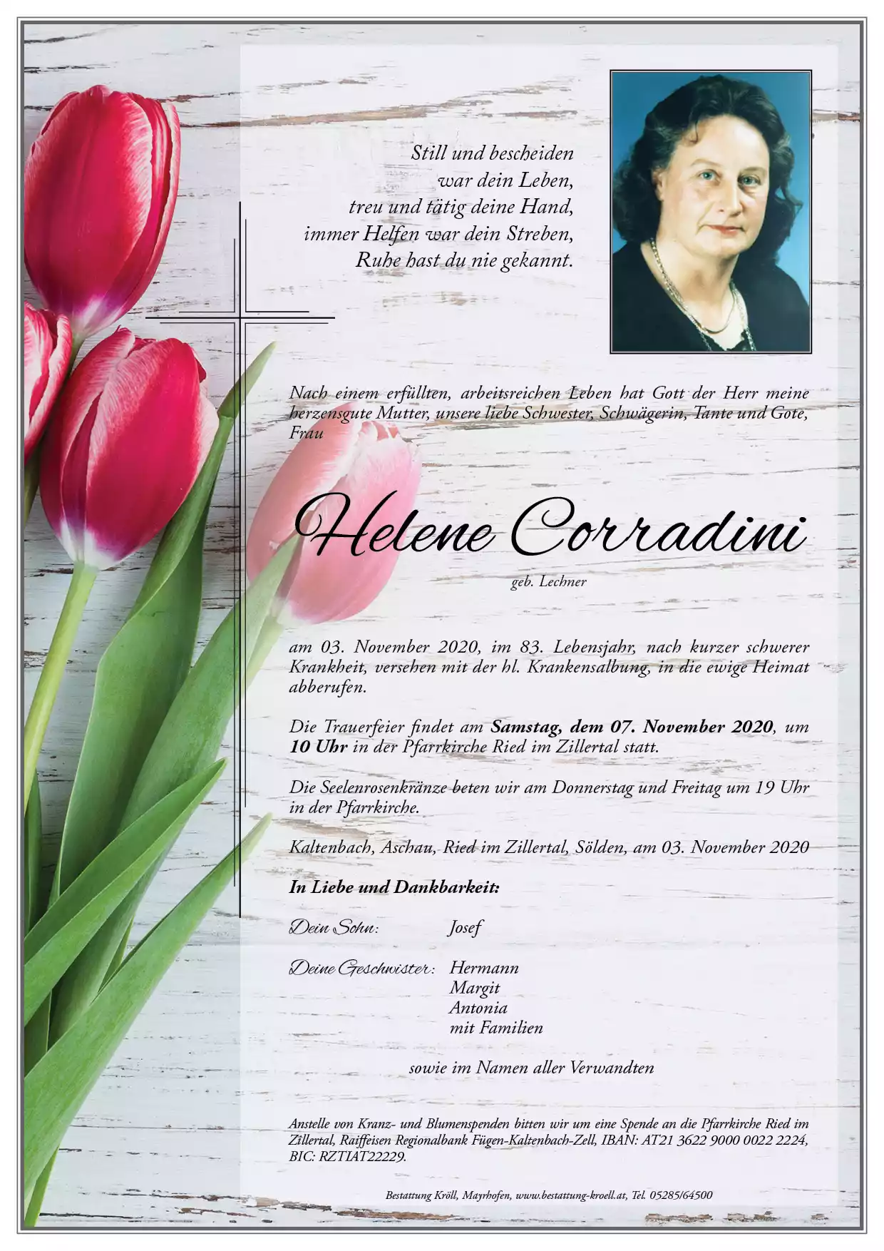 Parte von Helene Corradini